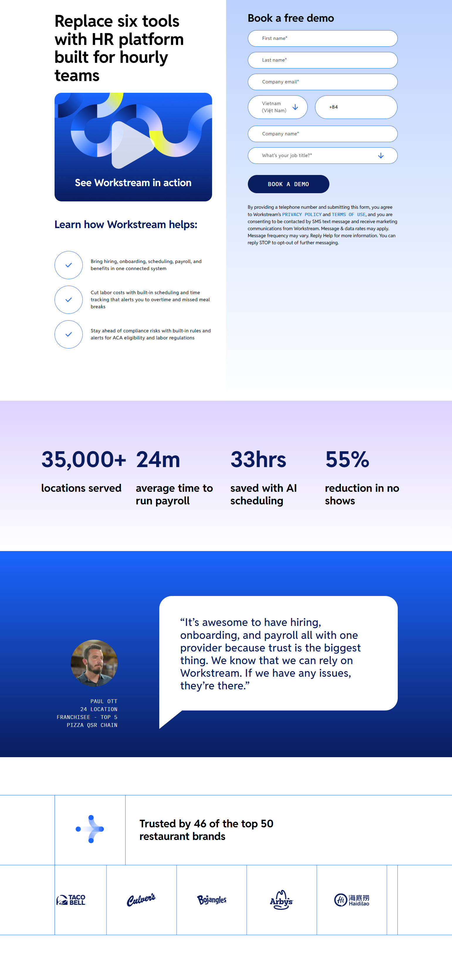 Contact Sales @Workstream