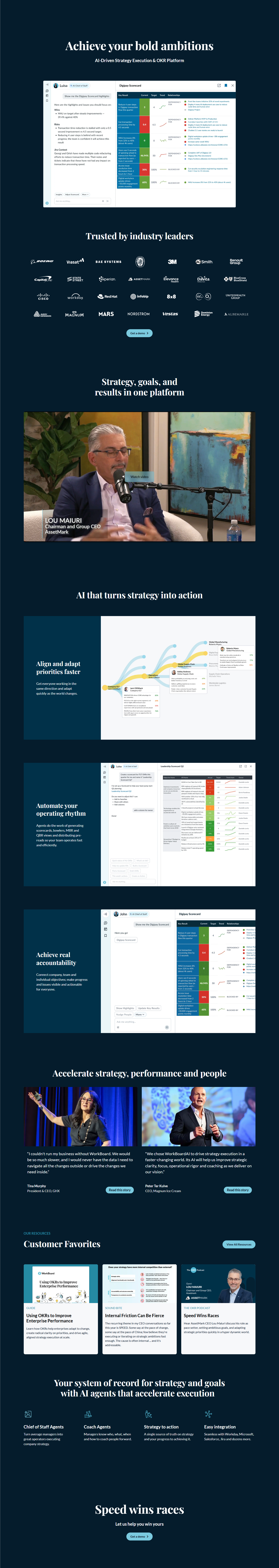 Landing Page @WorkBoard