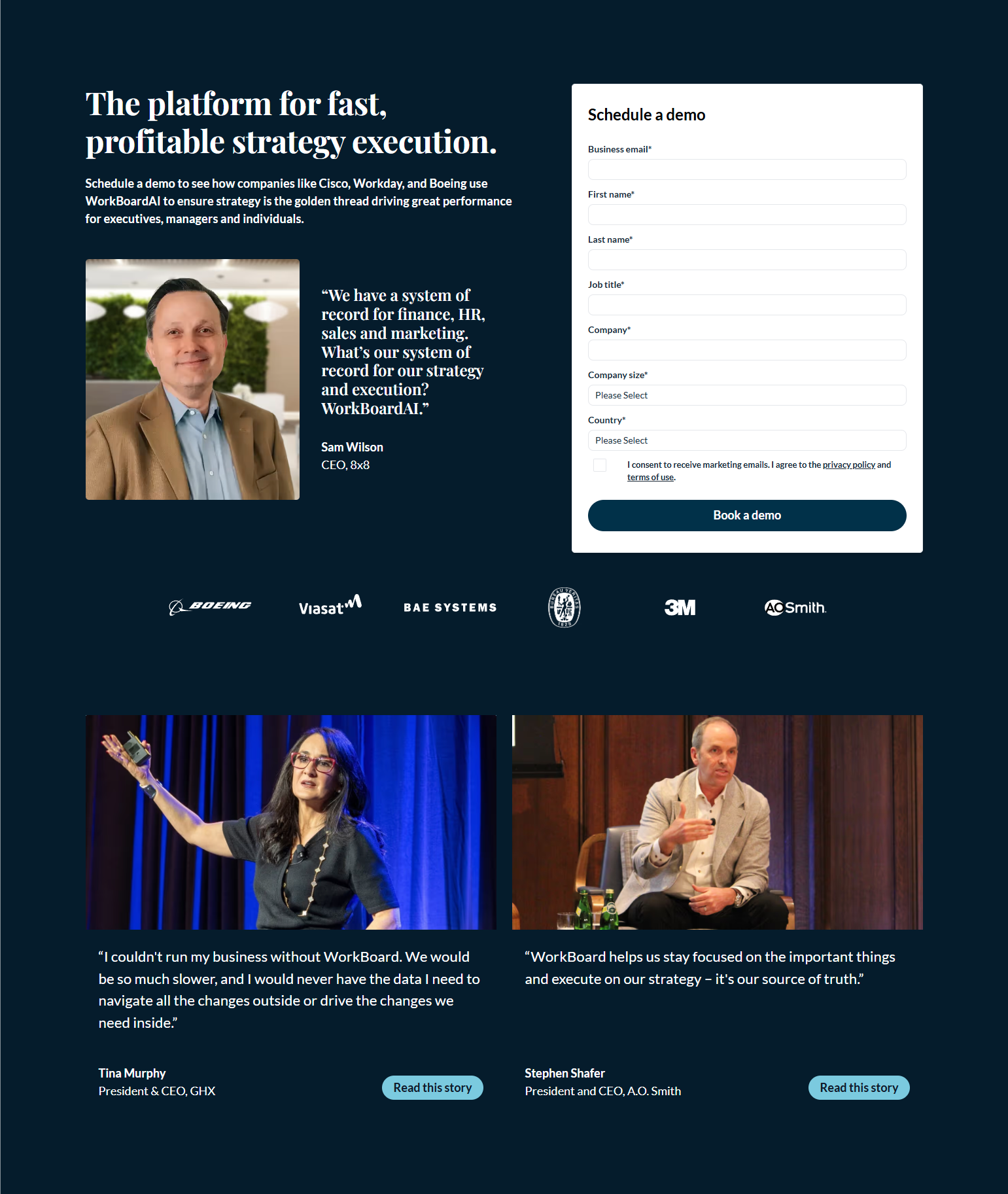 Contact Sales @WorkBoard