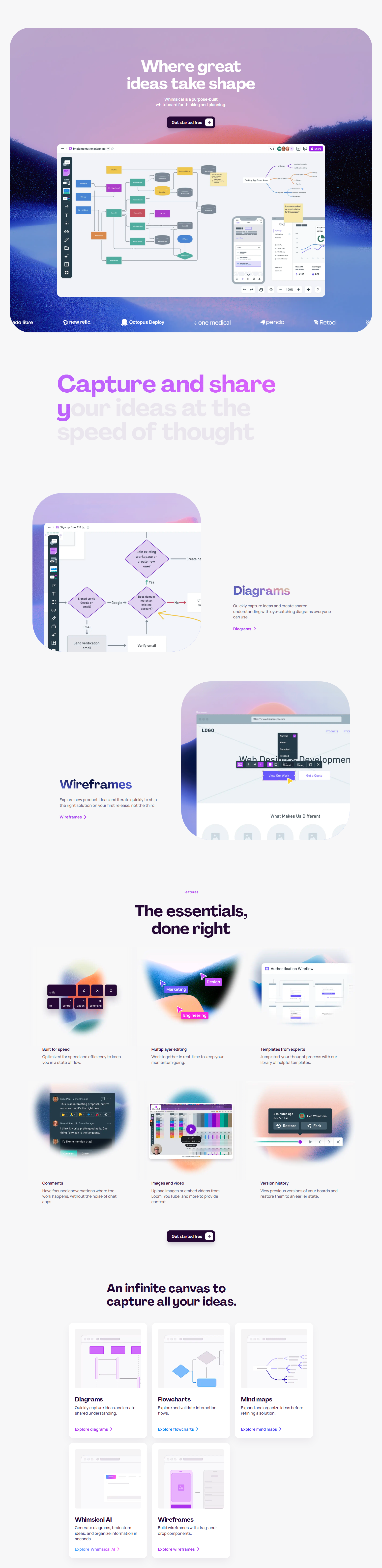 Landing Page @Whimsical