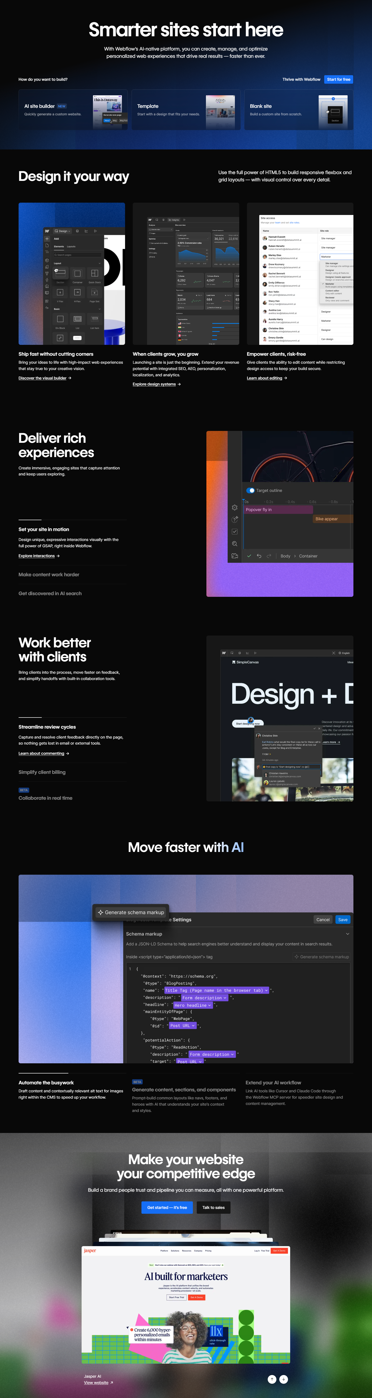 Landing Page @Webflow