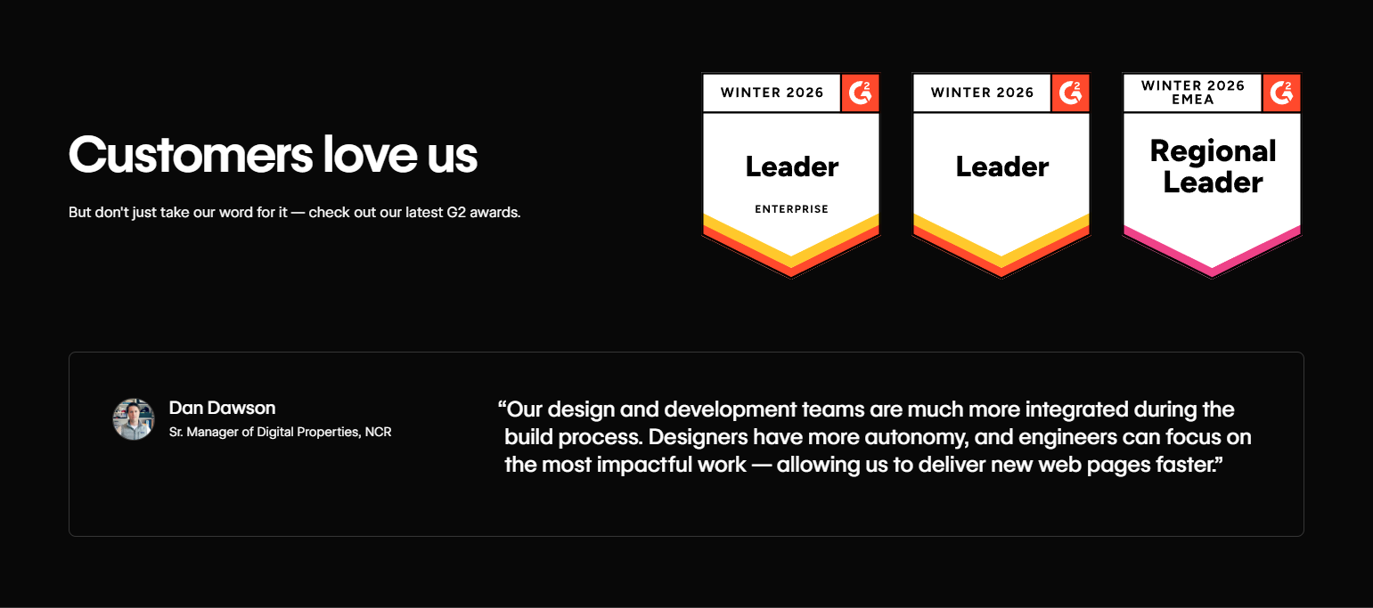 Testimonials Section @Webflow