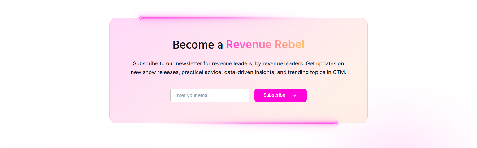 Newsletter Signup @Warmly