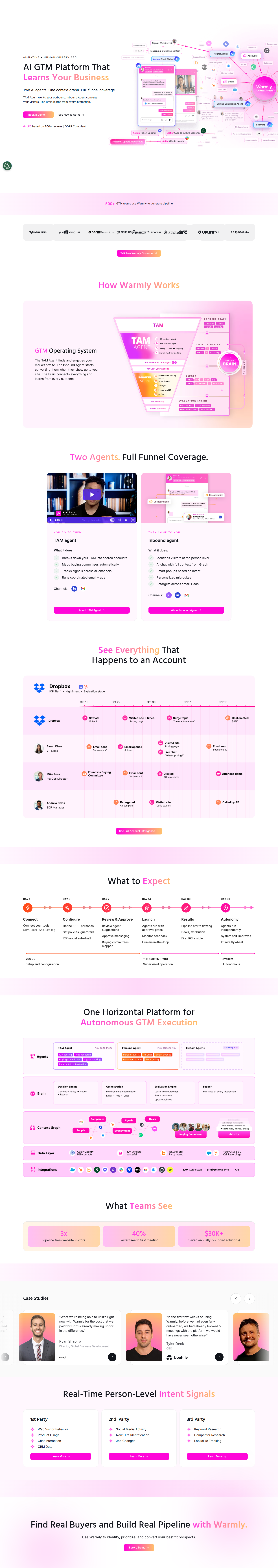 Landing Page @Warmly