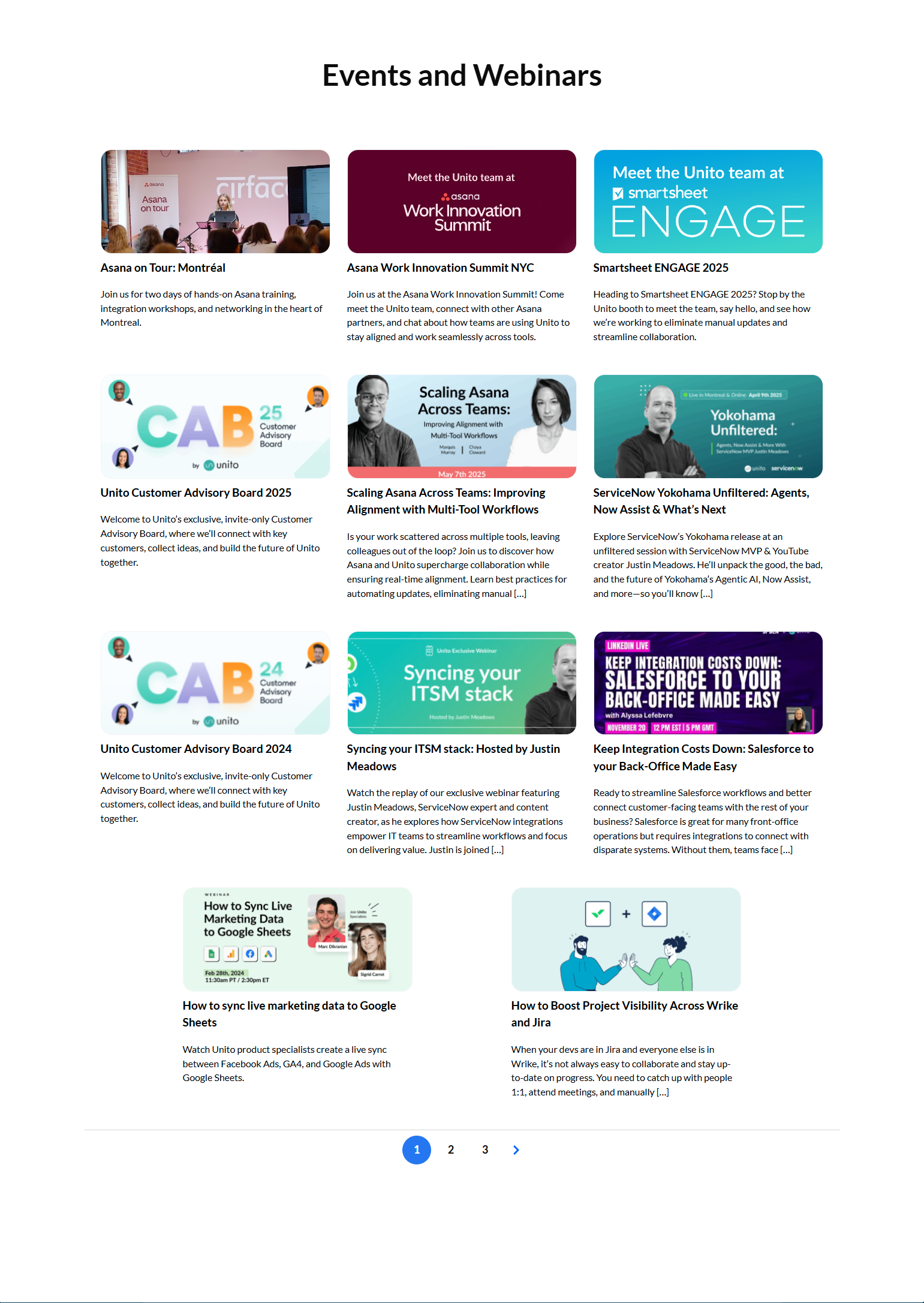 Events / Webinars @Unito