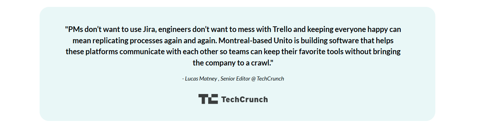 Testimonials Section @Unito