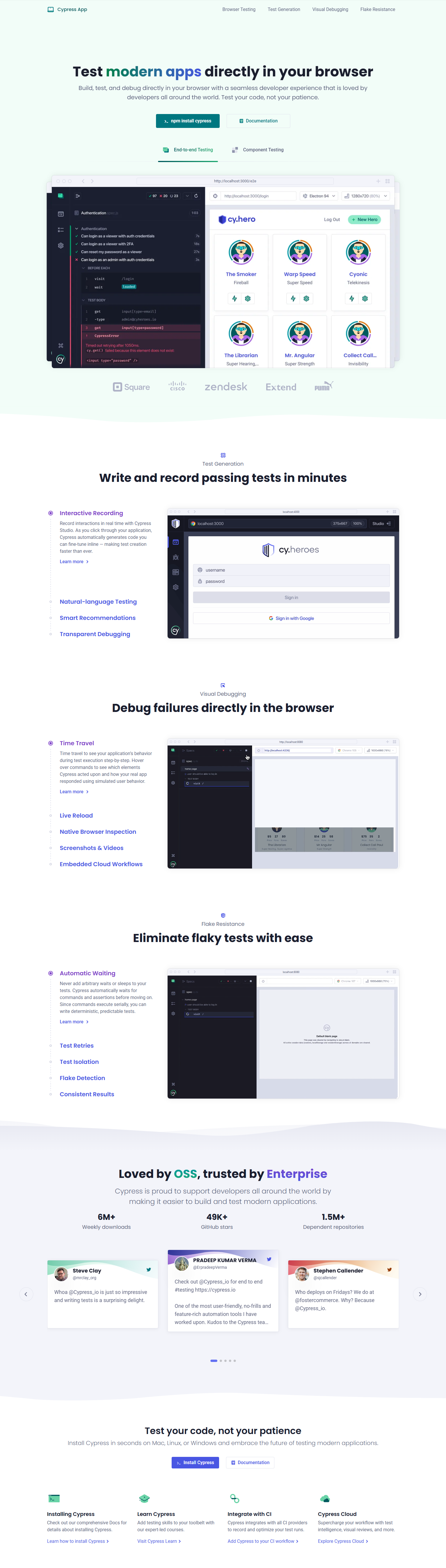 Product Page @Cypress