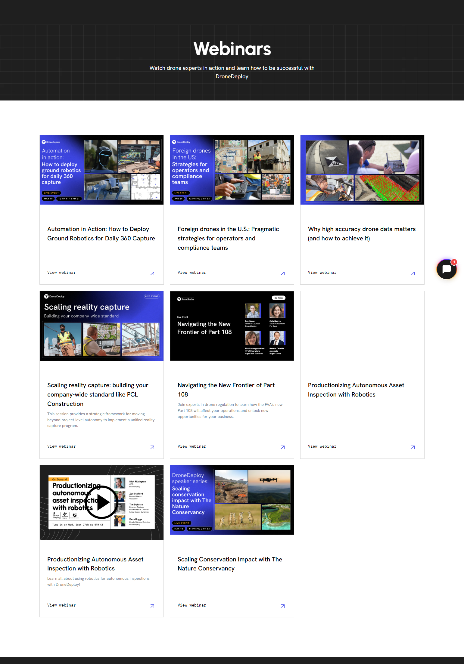 Events / Webinars @DroneDeploy