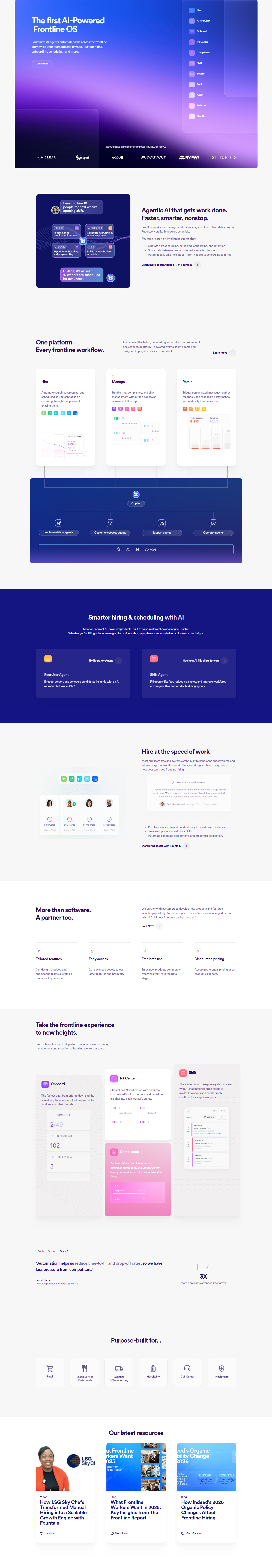Landing Page @Fountain
