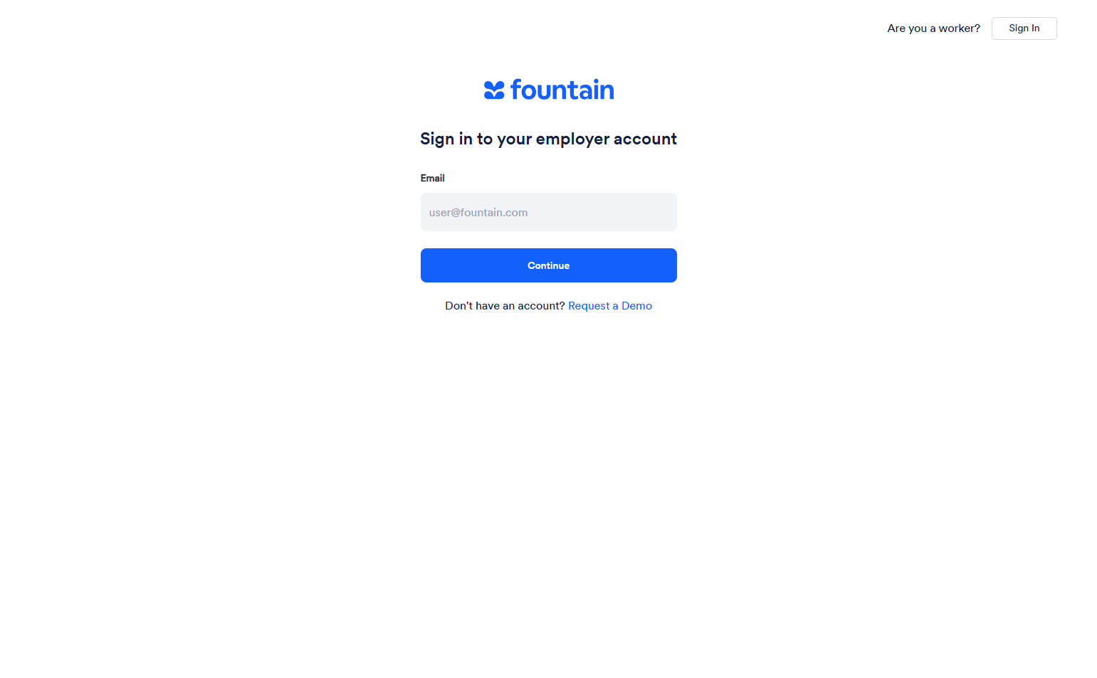 Login @Fountain