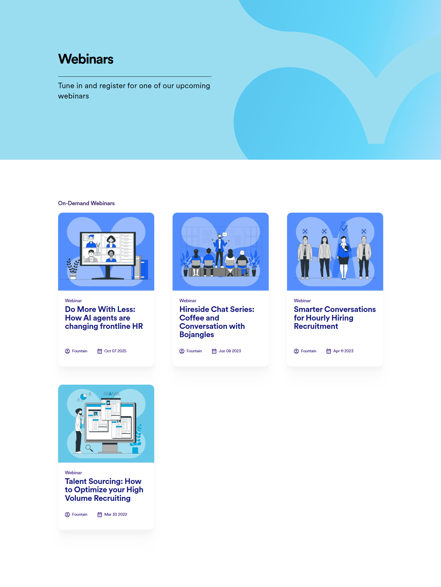 Events / Webinars @Fountain