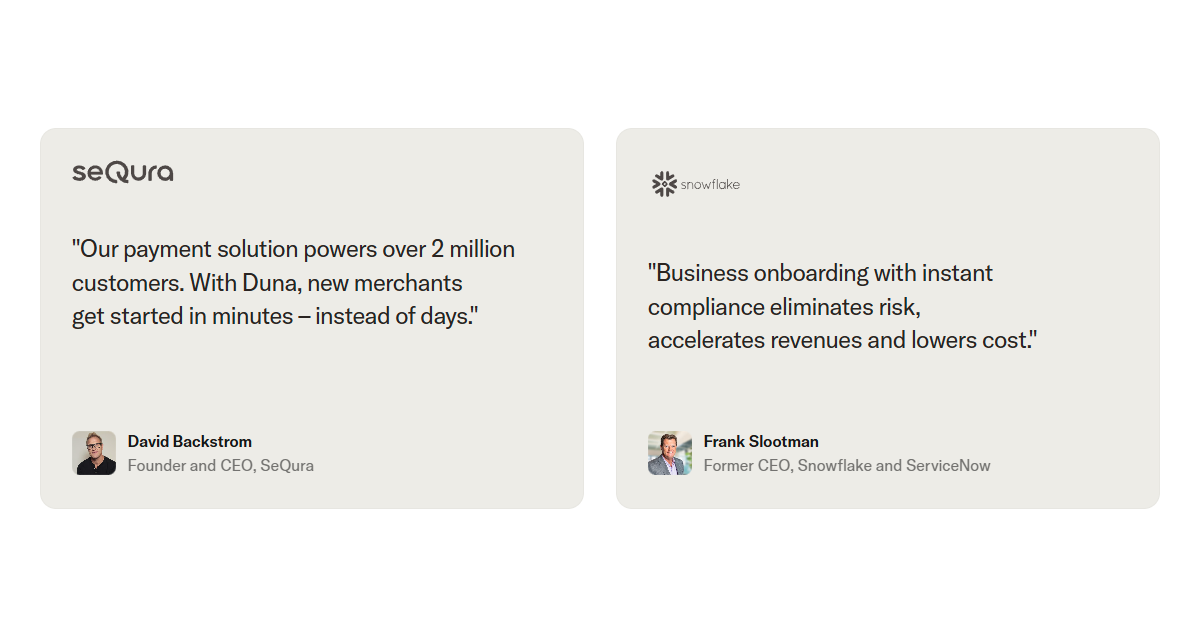 Testimonials Section @Duna