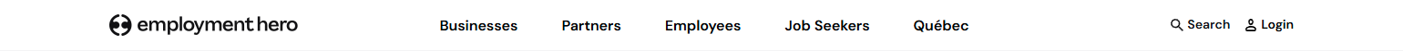 Header @Employment Hero