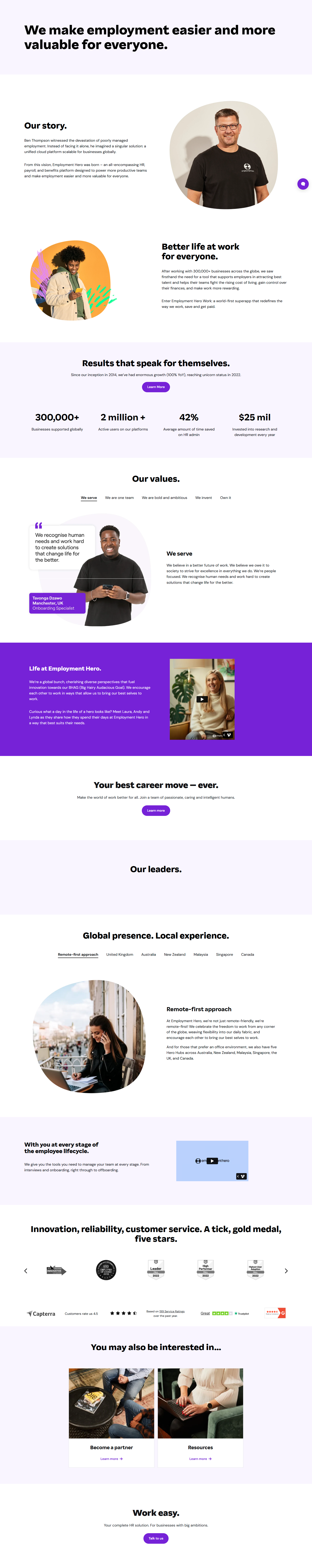 About Us @Employment Hero