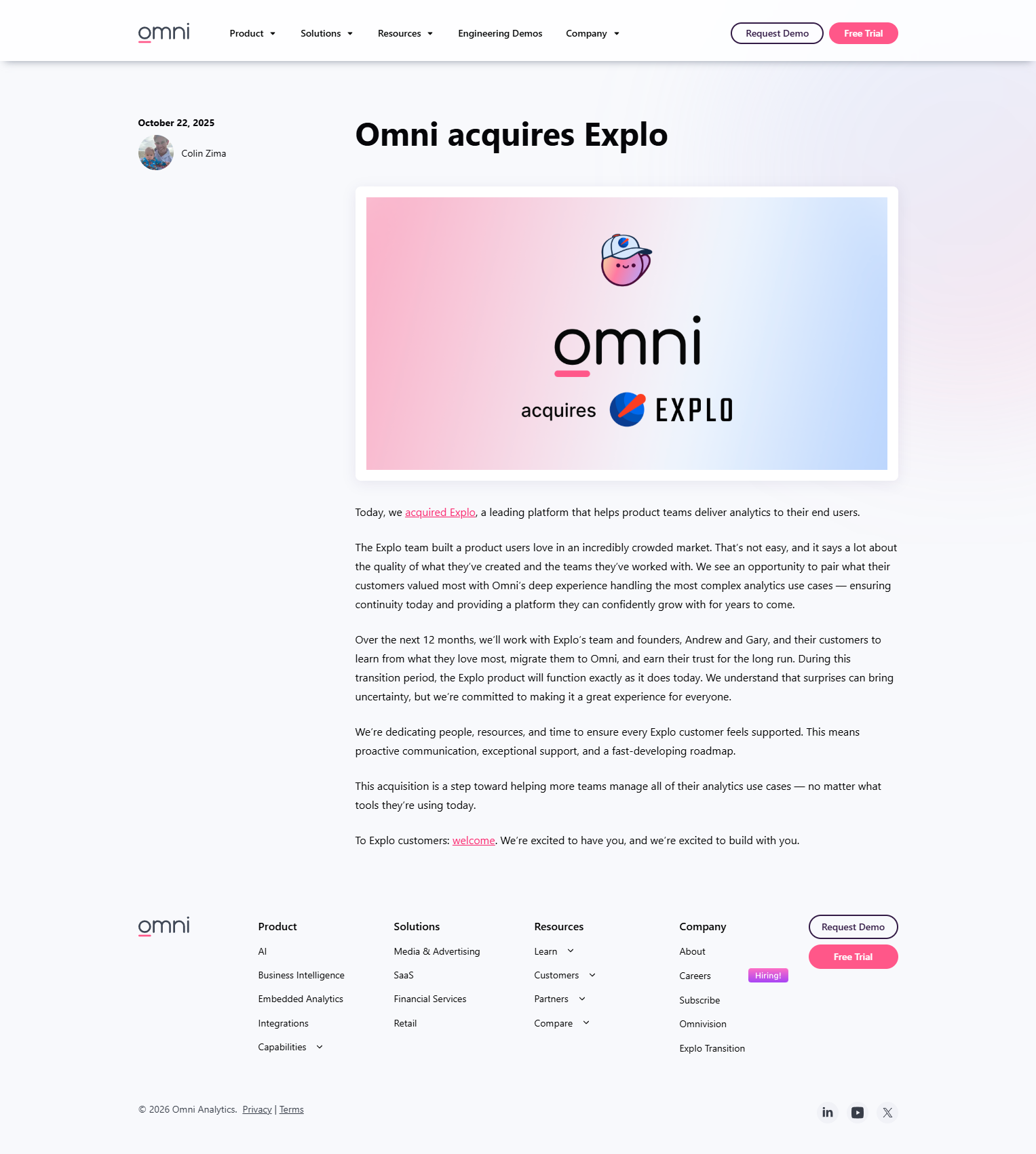 Acquired/Merged @Explo