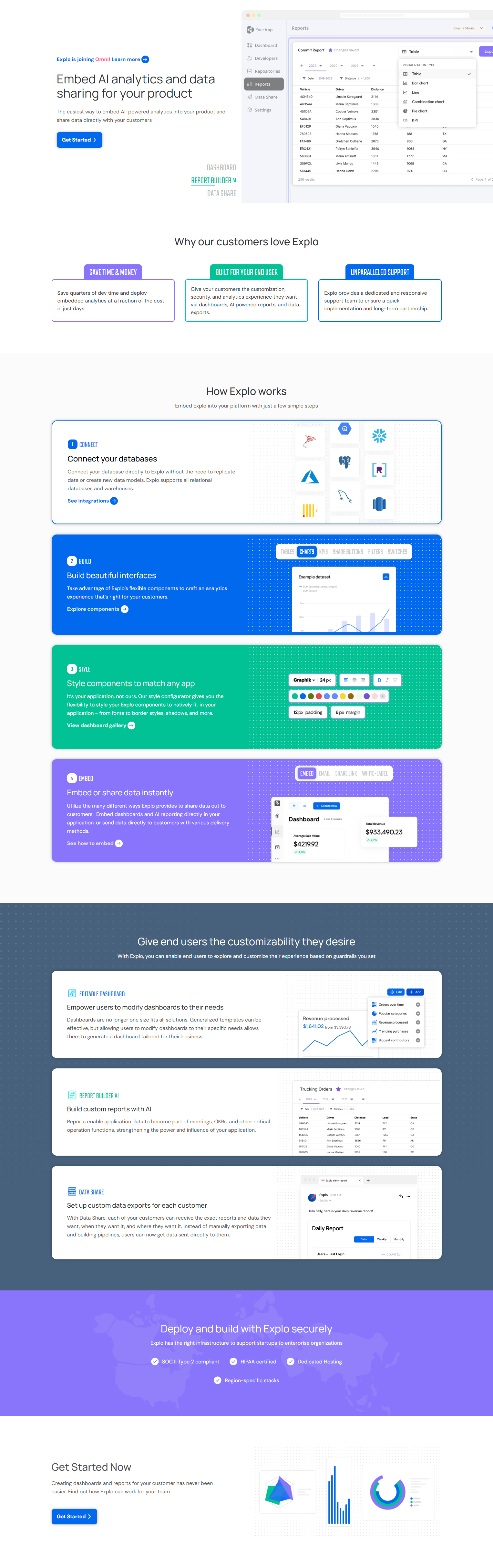 Landing Page @Explo