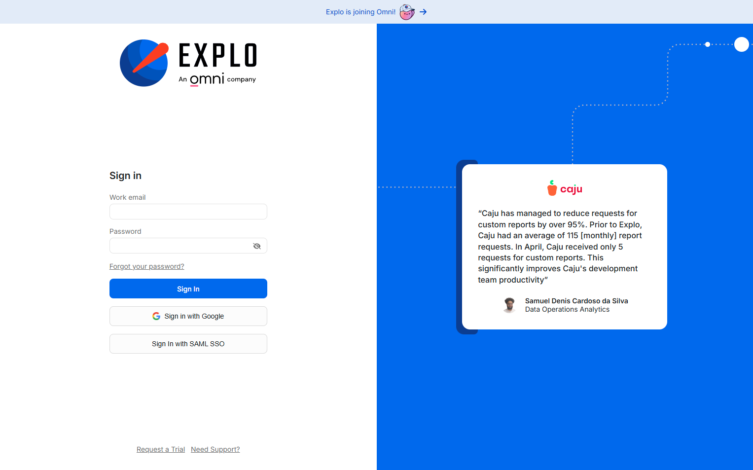 Login @Explo