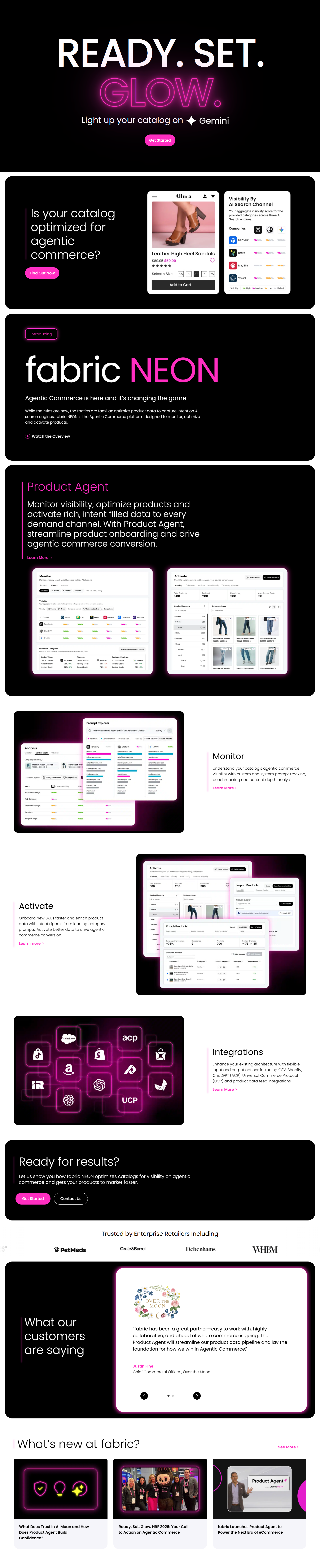 Landing Page @Fabric