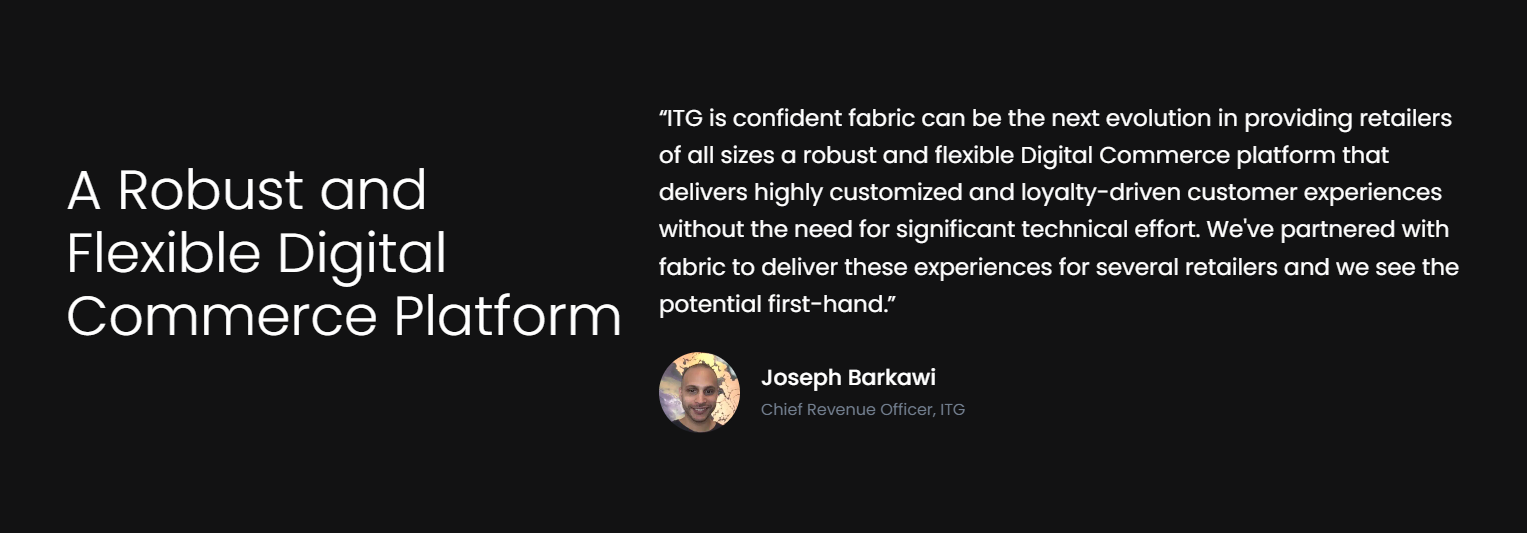 Testimonials Section @Fabric