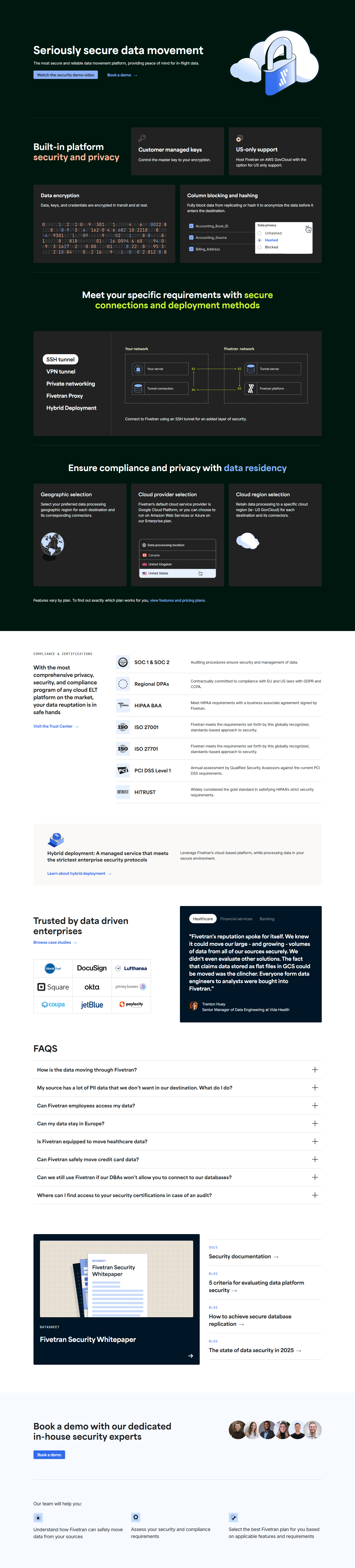 Product Page @Fivetran