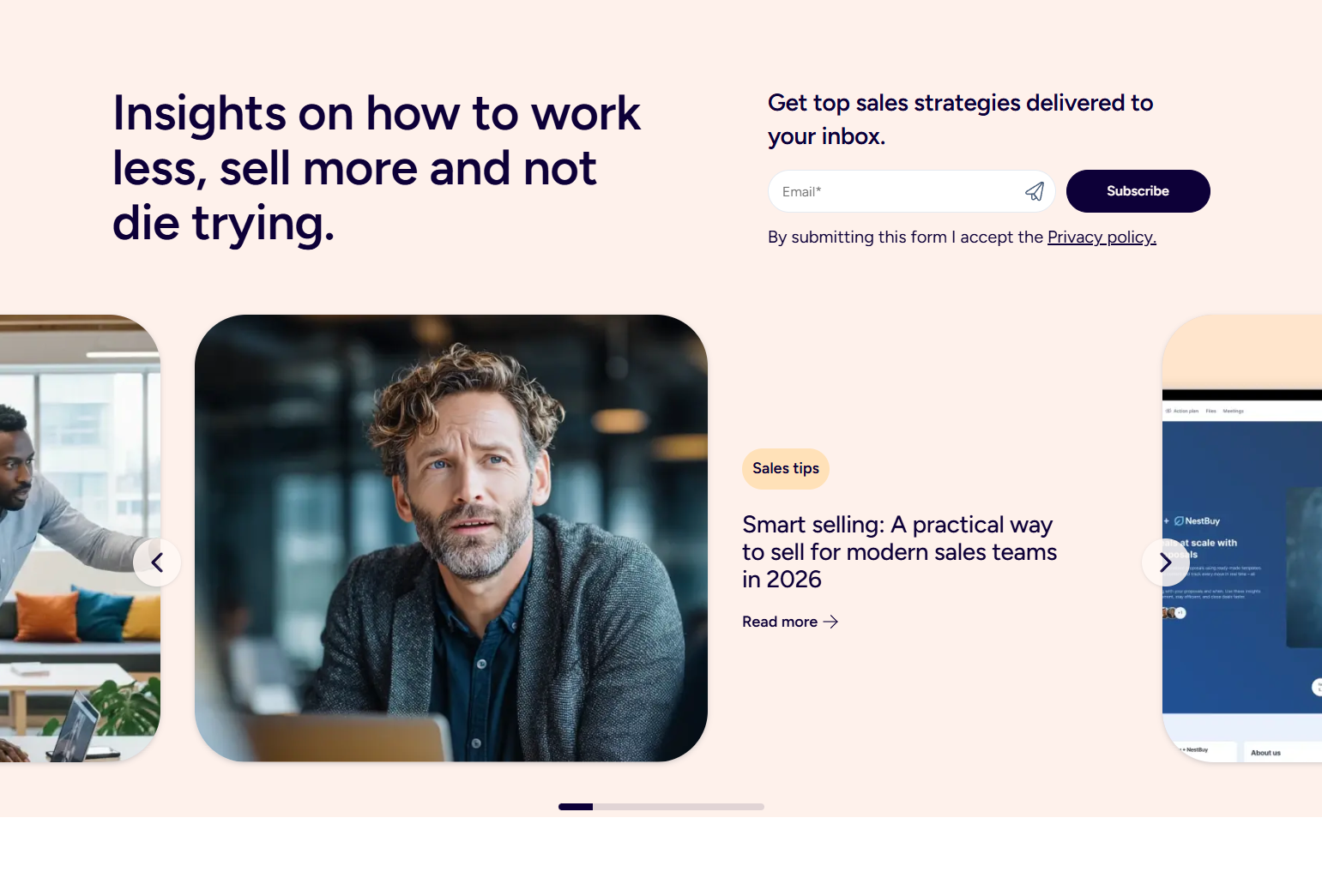 Newsletter Signup @GetAccept