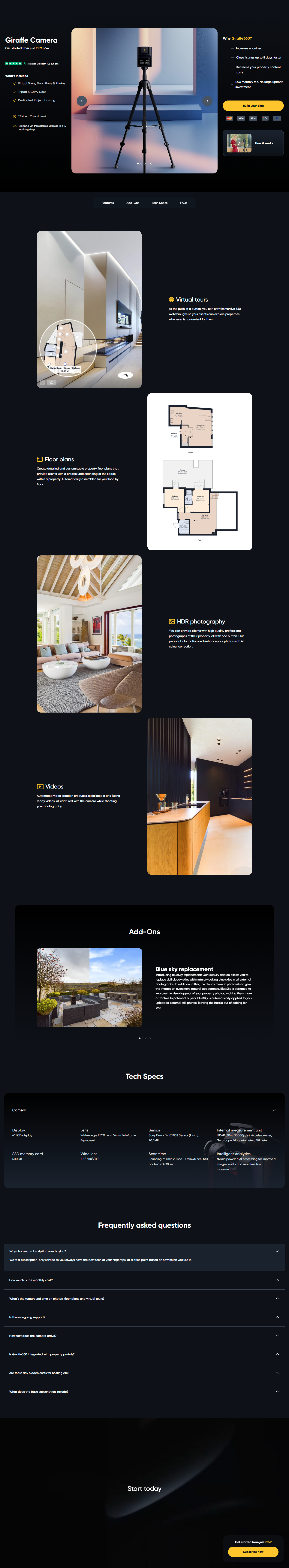 Pricing Page @Giraffe360