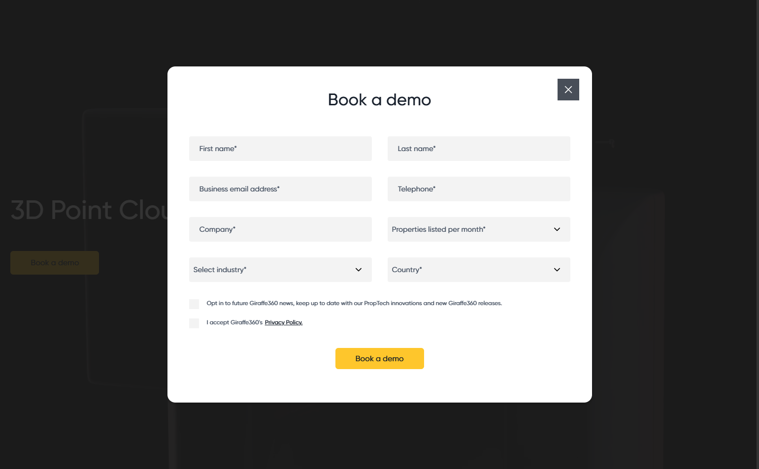 Contact Sales @Giraffe360