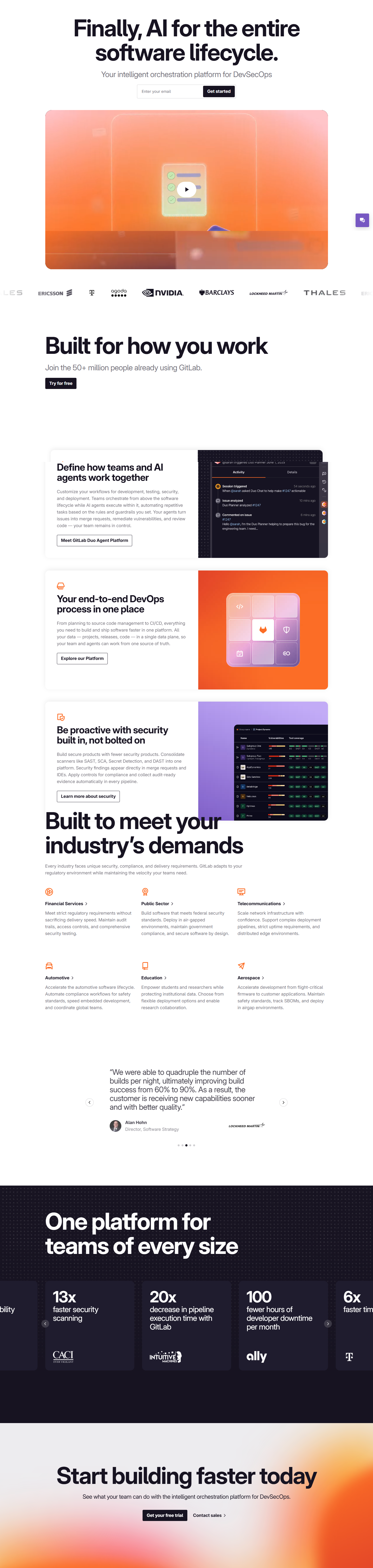 Landing Page @GitLab