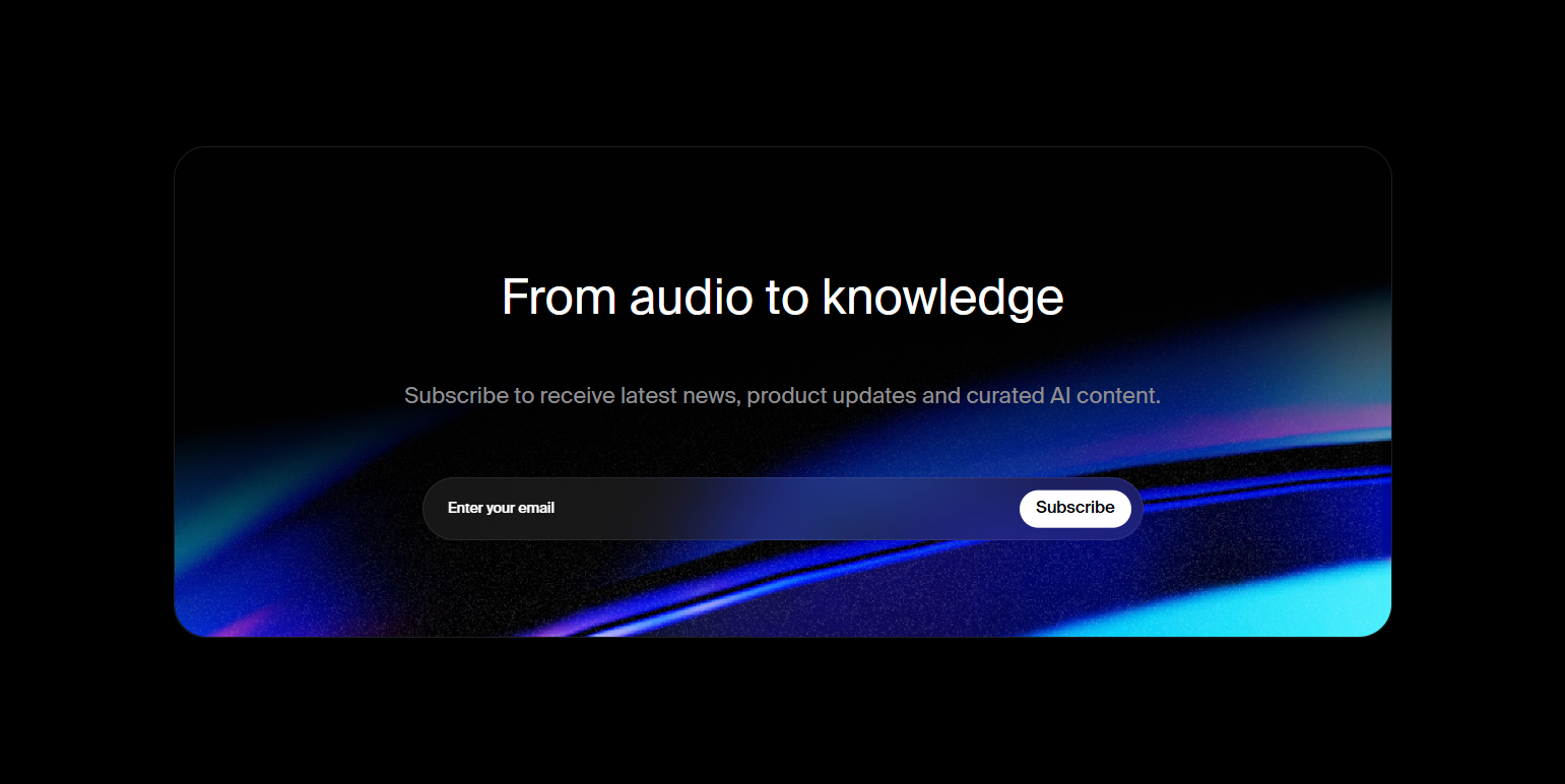 Newsletter Signup @Gladia