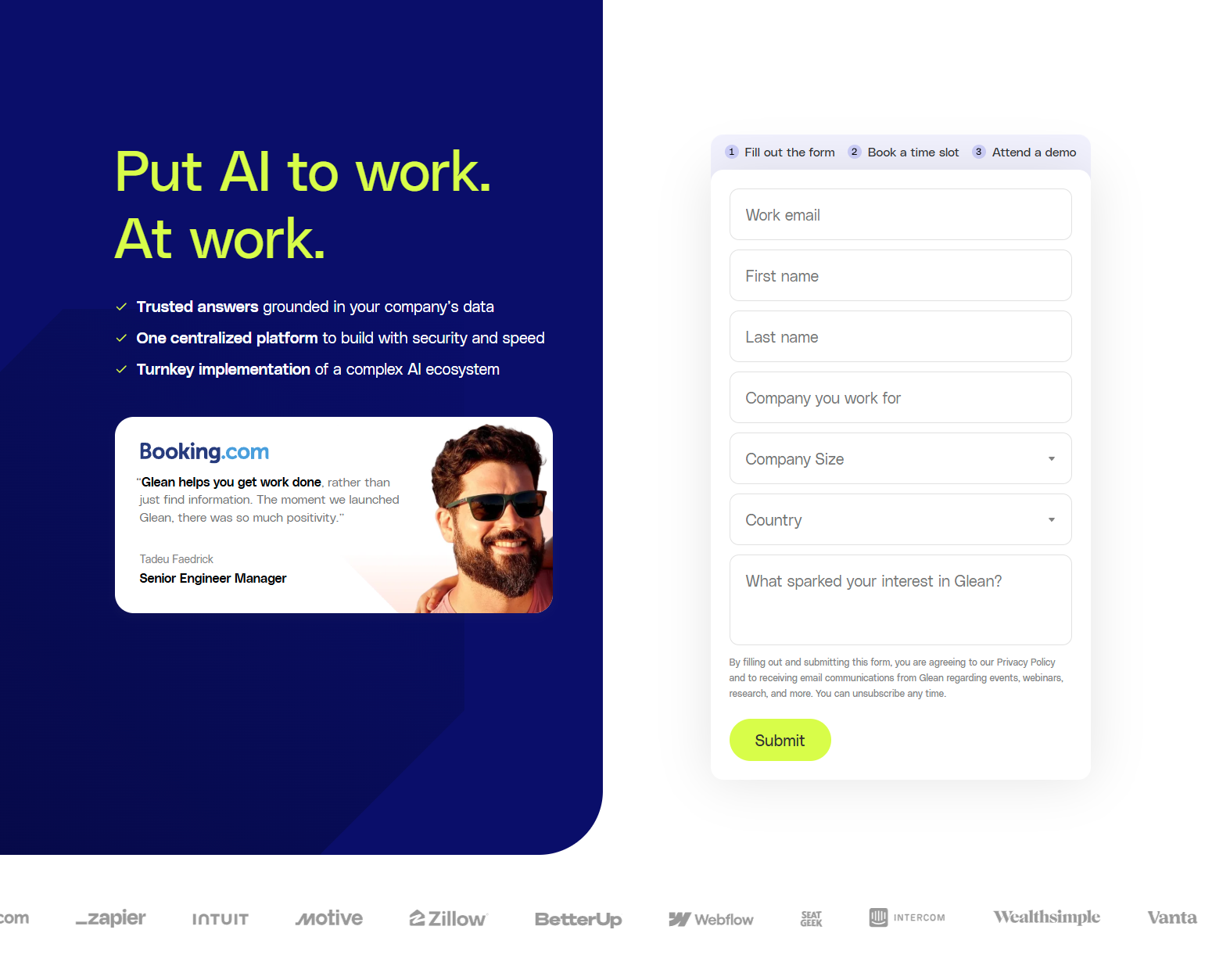 Contact Sales @Glean