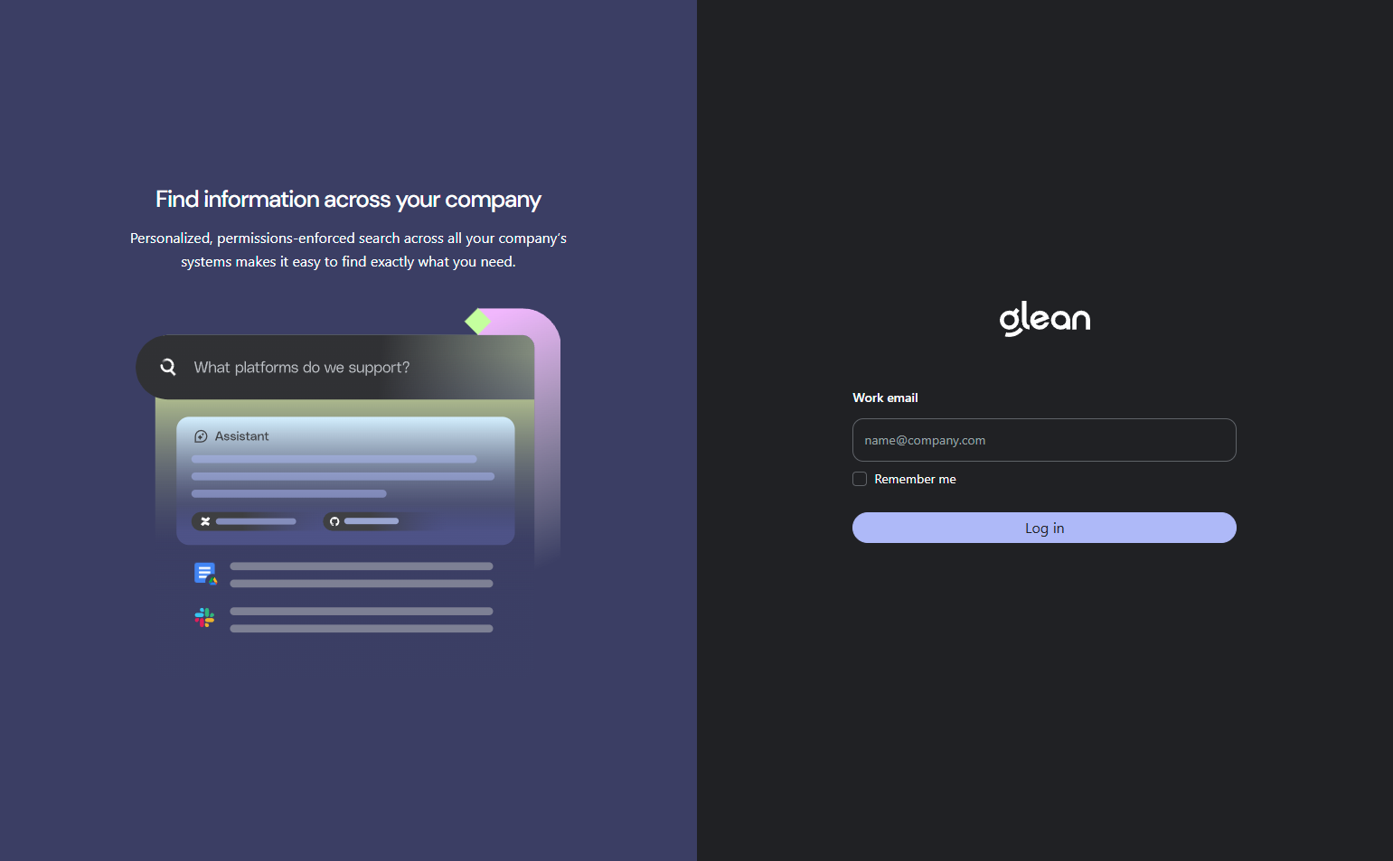 Login @Glean