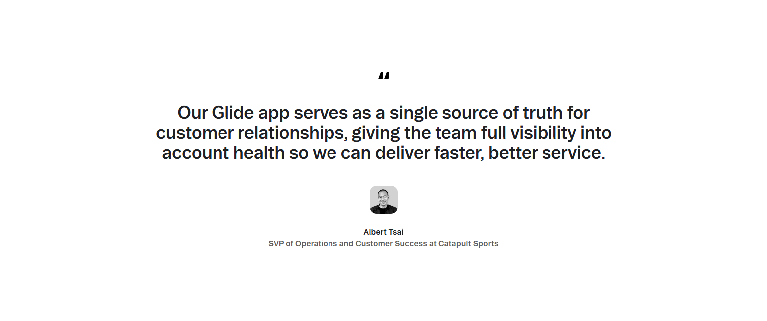 Testimonials Section @Glide