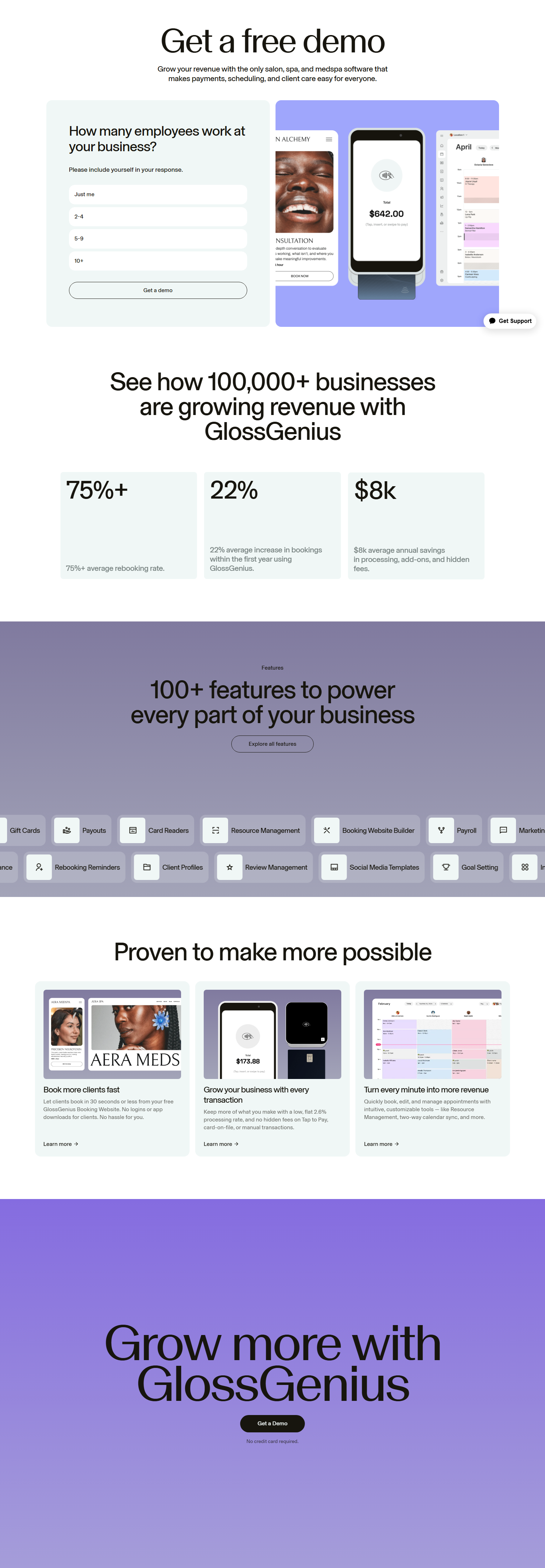 Contact Sales @GlossGenius