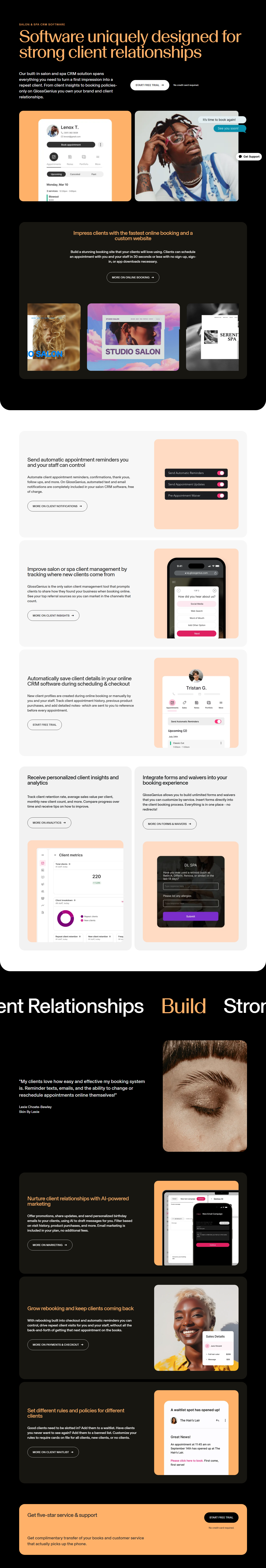Product Page @GlossGenius