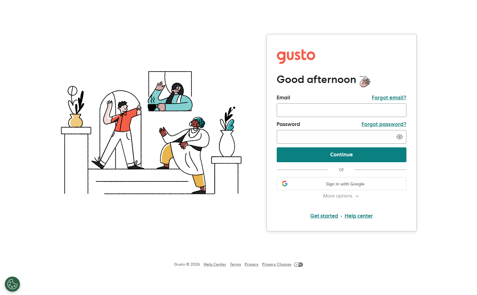 Login @Gusto
