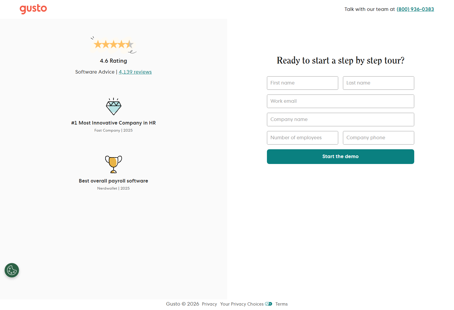 Contact Sales @Gusto