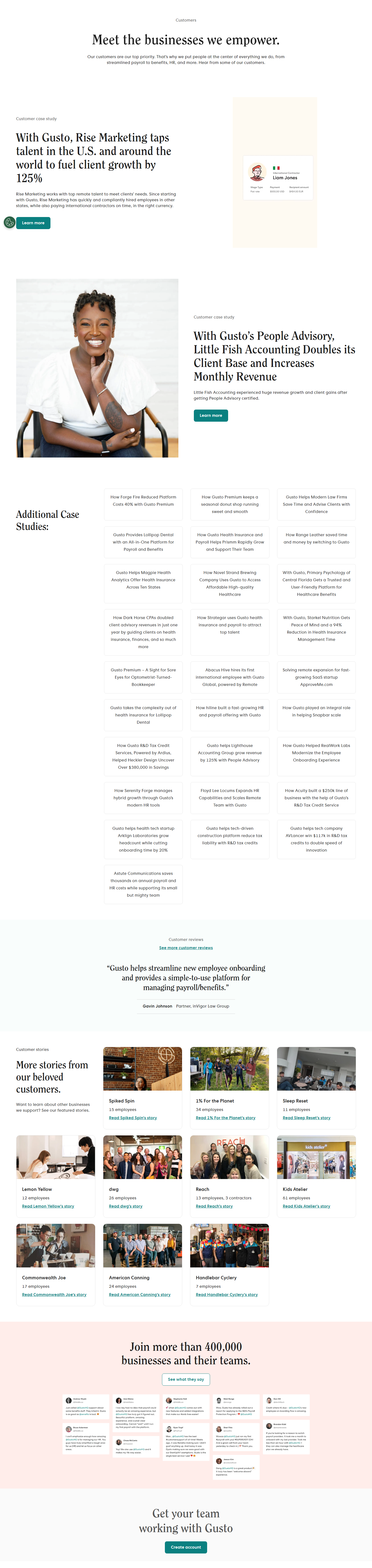 Case Study Index @Gusto