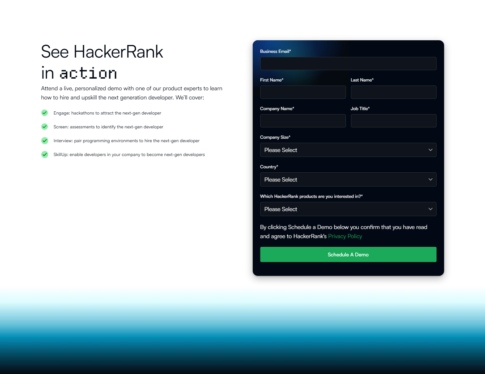 Contact Sales @HackerRank
