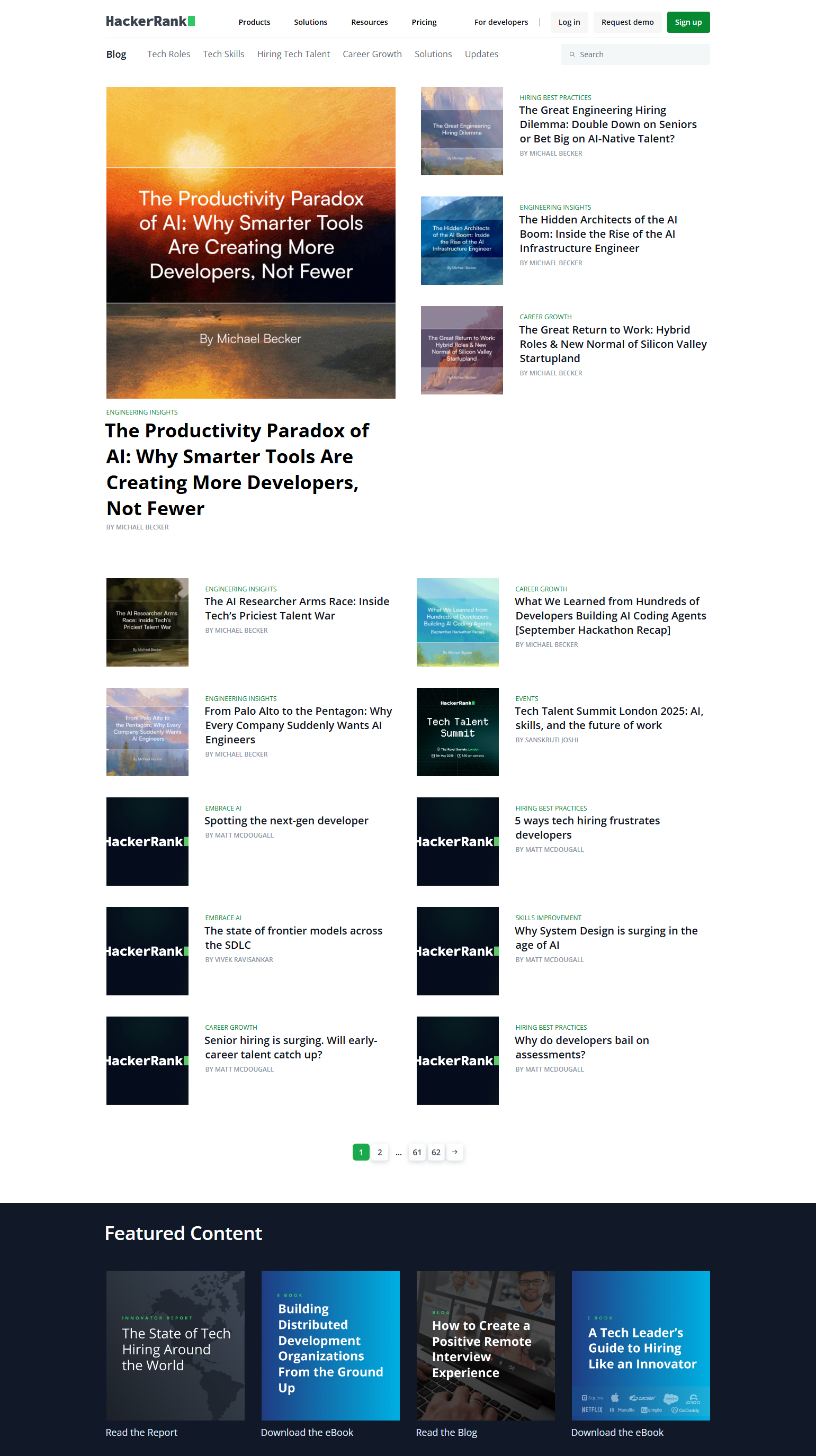 Blog Index @HackerRank