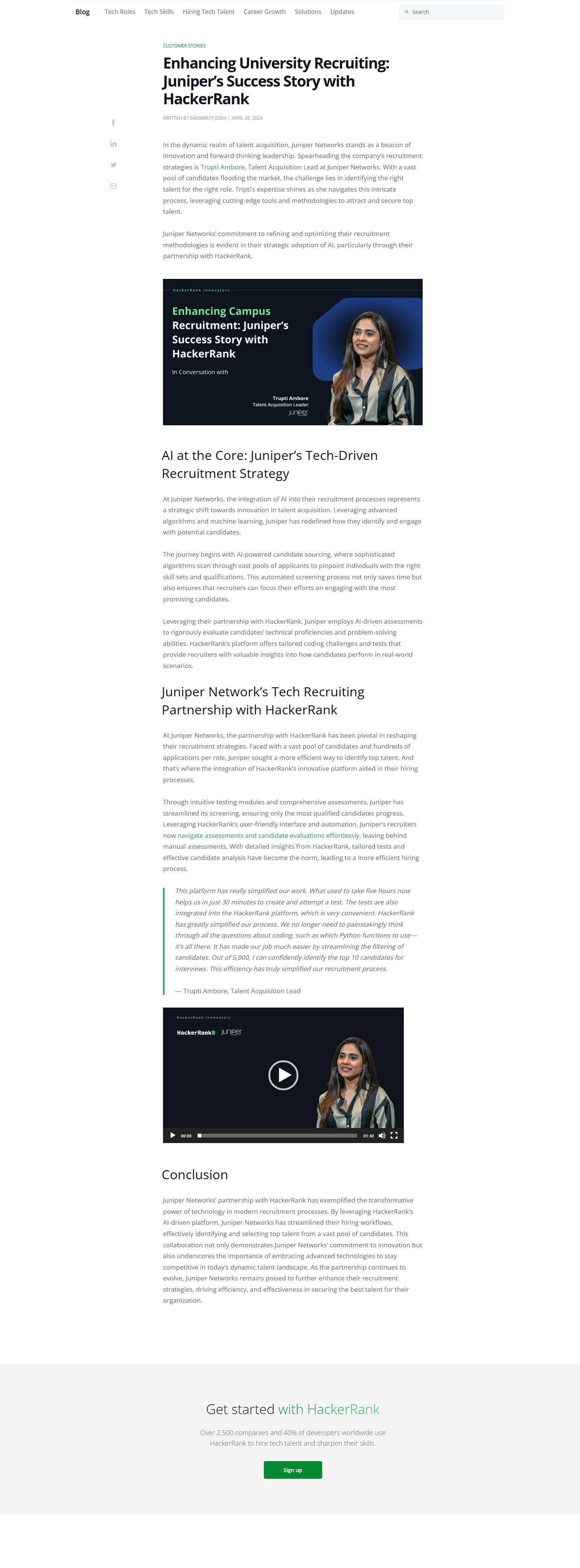 Case Study @HackerRank