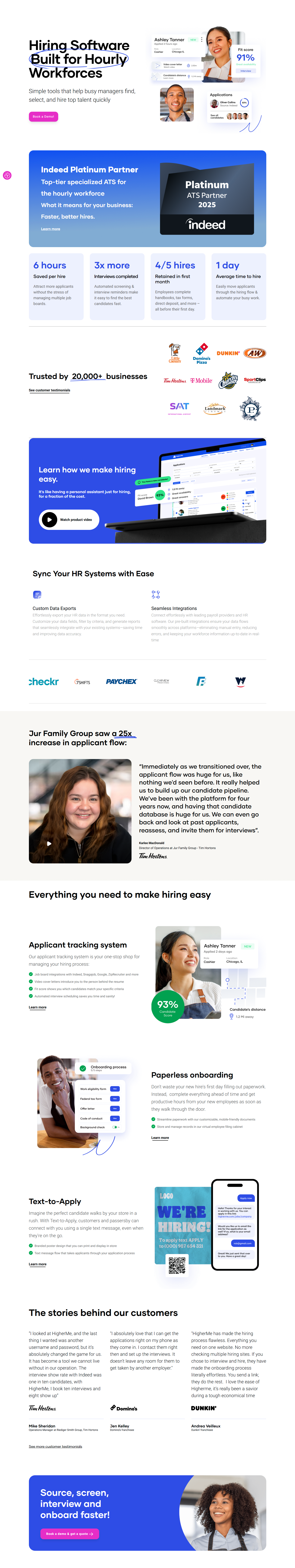 Landing Page @HigherMe