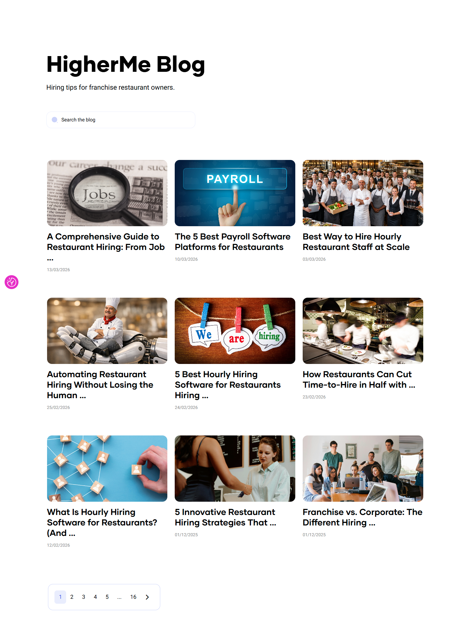 Blog Index @HigherMe