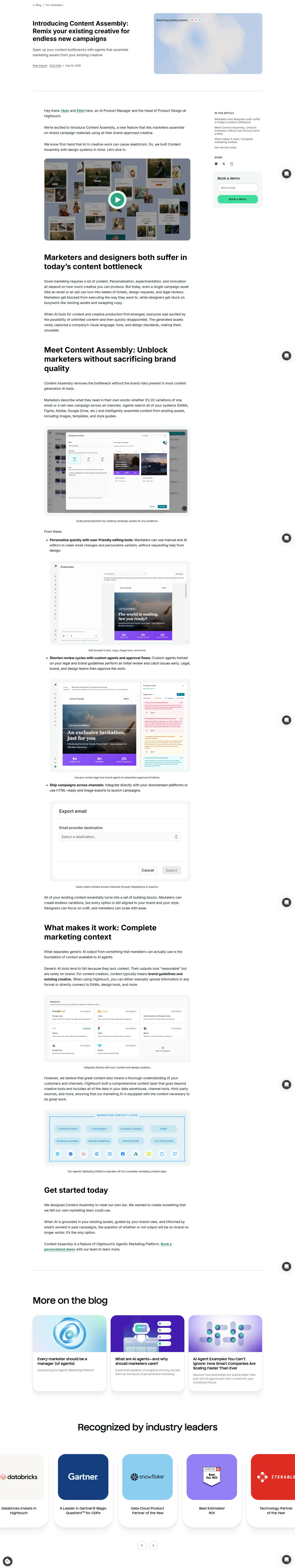 Blog Post @Hightouch