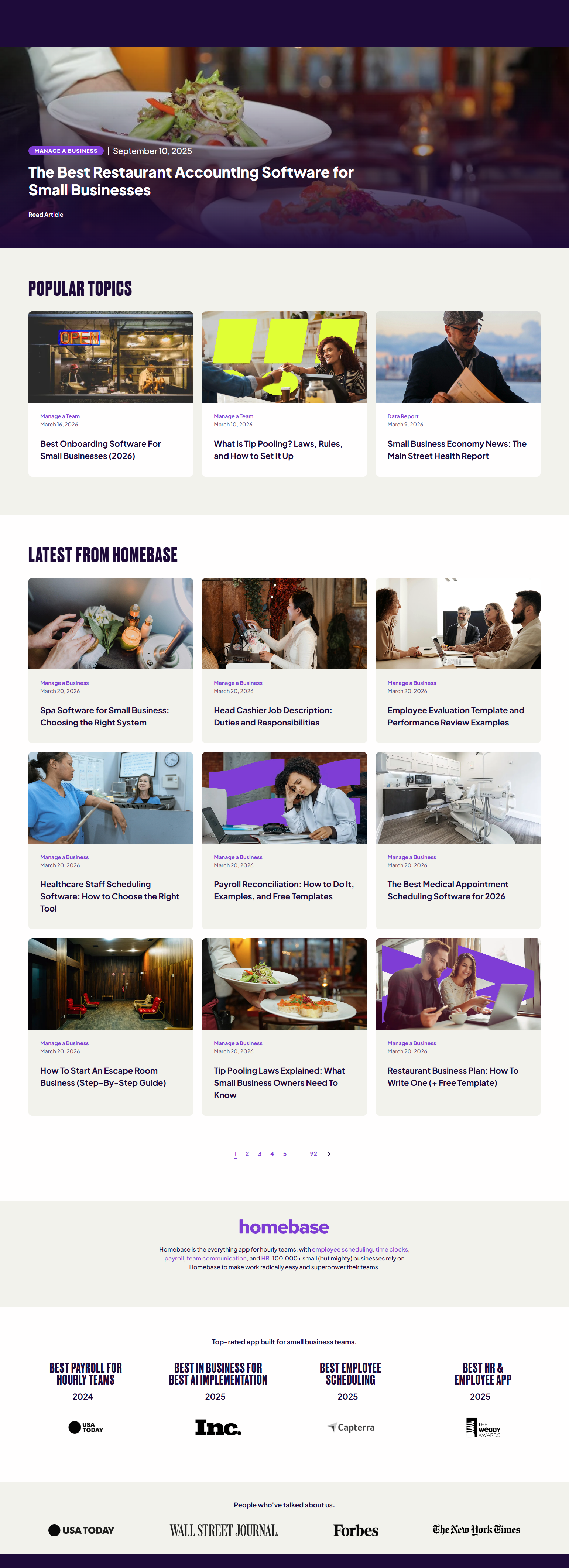 Blog Index @Homebase