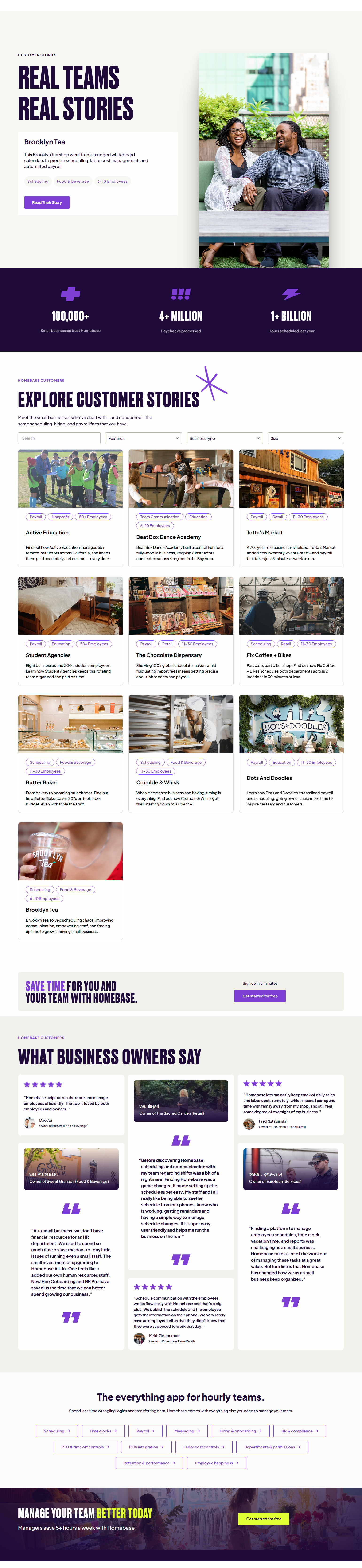 Case Study Index @Homebase