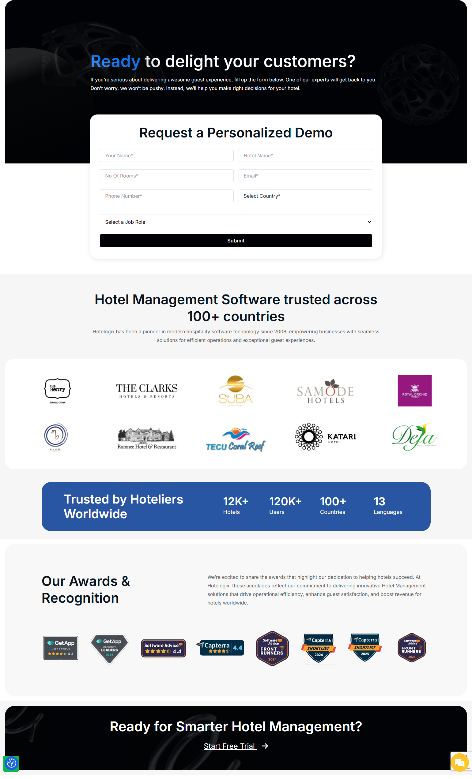 Contact Sales @Hotelogix