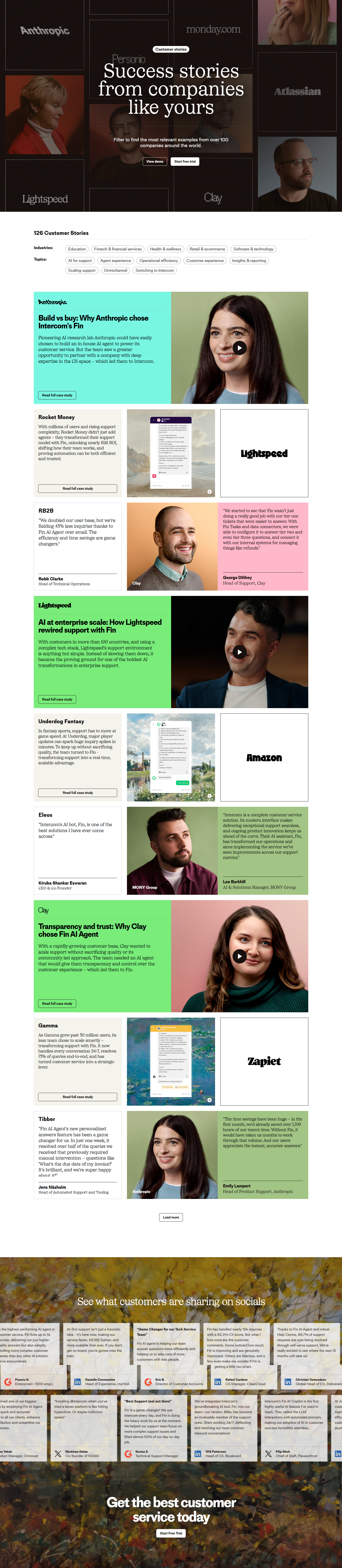 Case Study Index @Intercom