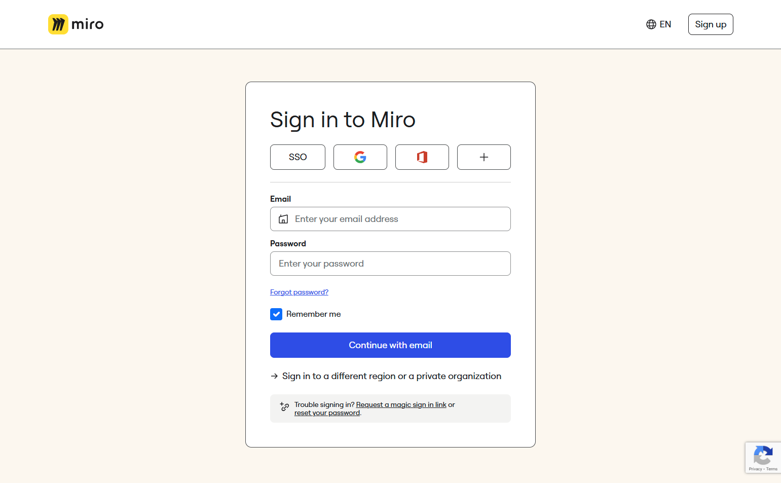 Login @Miro