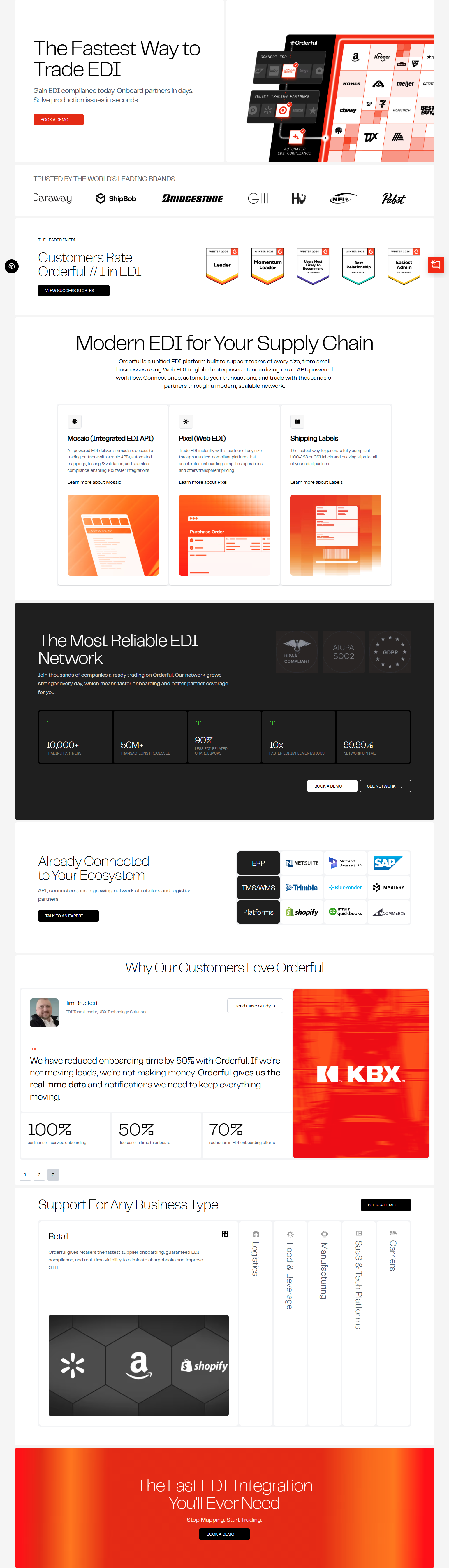 Landing Page @Orderful