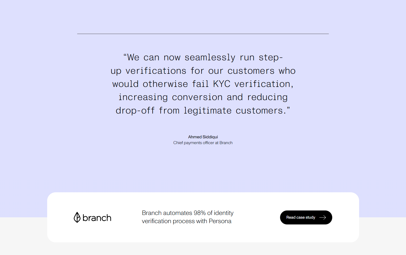 Testimonials Section @Persona